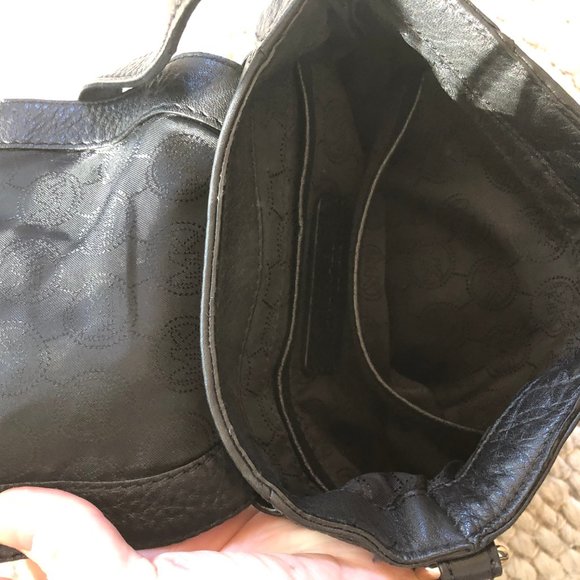 Michael Kors Mini Crossbody Bag - Black Leather - Picture 3 of 4
